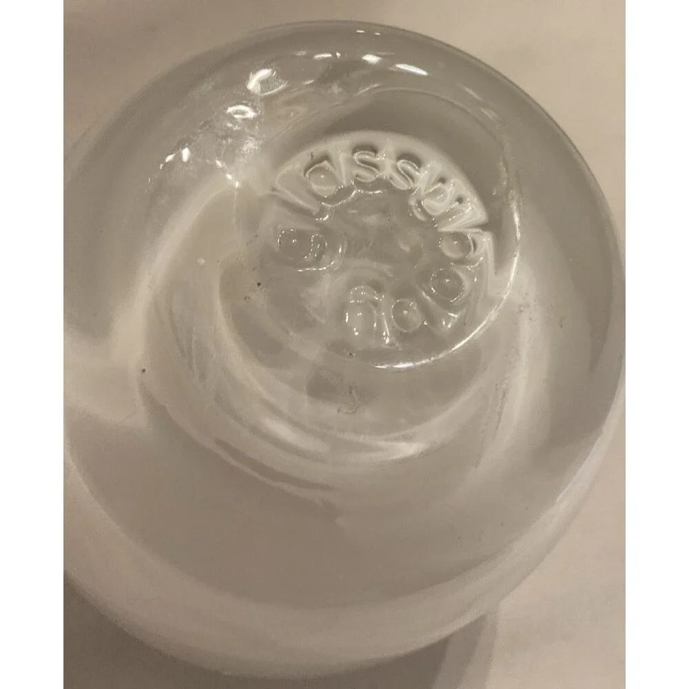 Retired Pre-Triskelion Glassybaby “Forest Walk” Name Disc Tealight Bellybutton